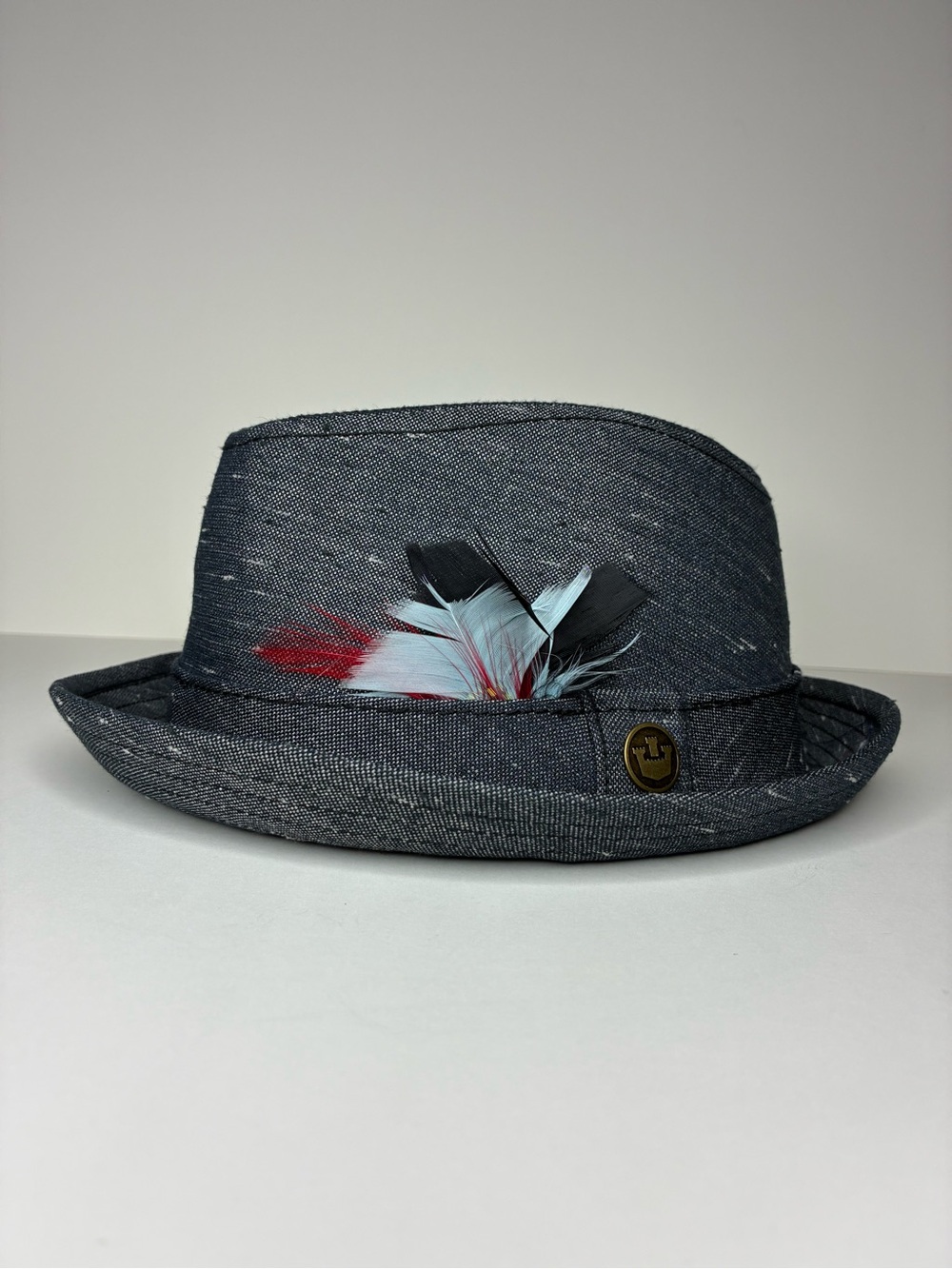 Goorin Bros. “100-0258” Textured Trilby Fedora – Salt & Pepper Grey Small